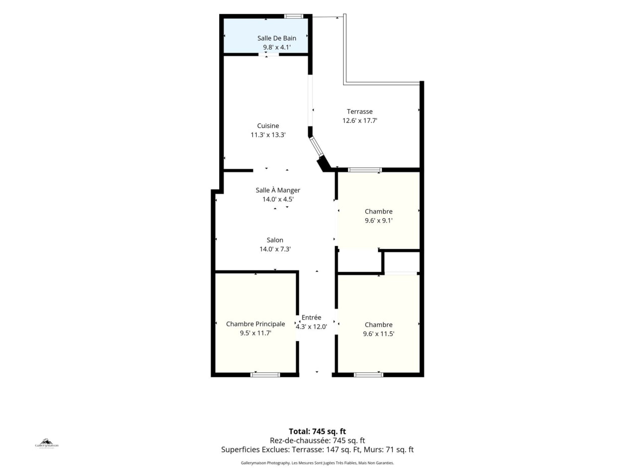 Plan — 296 - 298 Rue Galt, Montréal