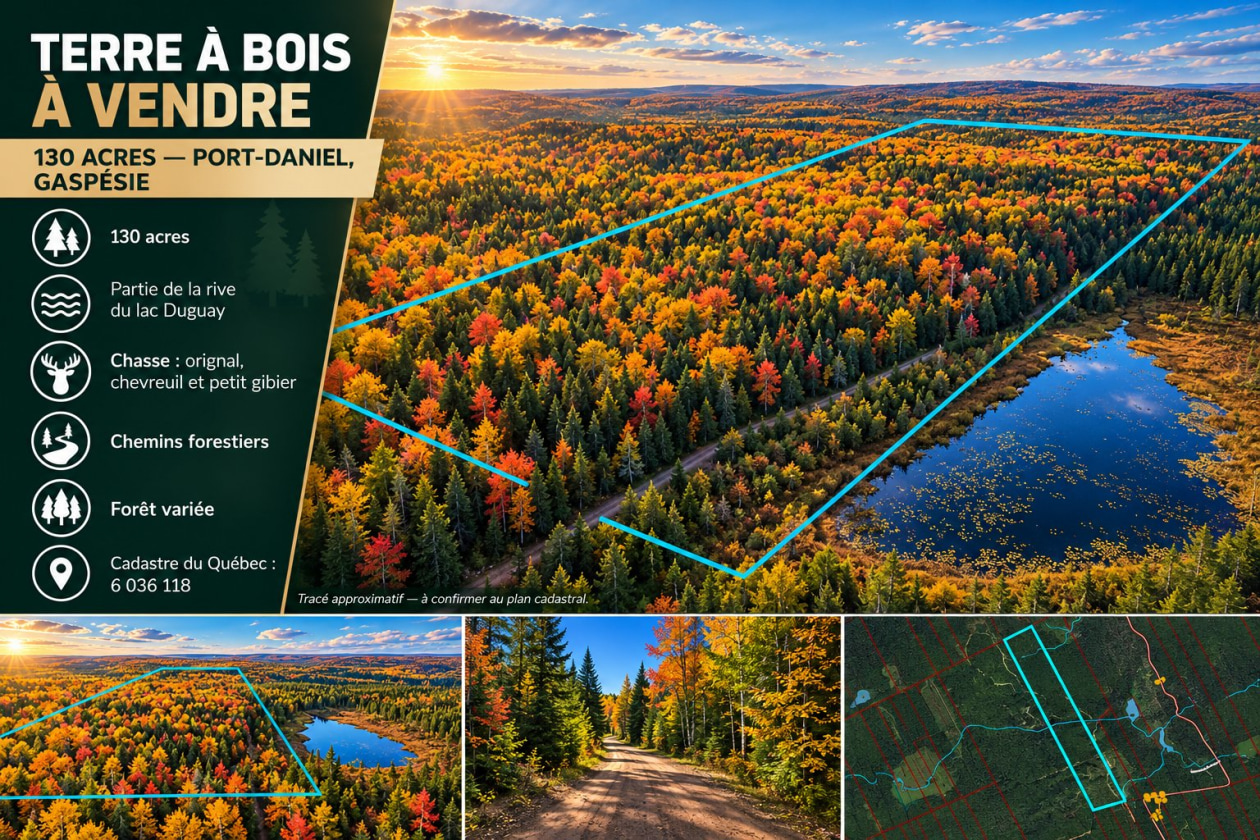 Vue d'ensemble — Route Lebrun, Port-Daniel/Gascons