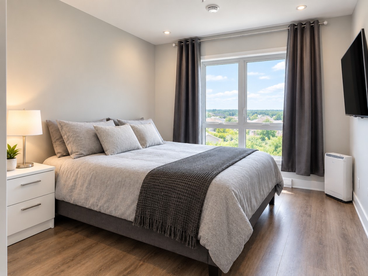 Chambre à coucher principale — 403-322 Rue Des Vétérans, Mont-Saint-Hilaire