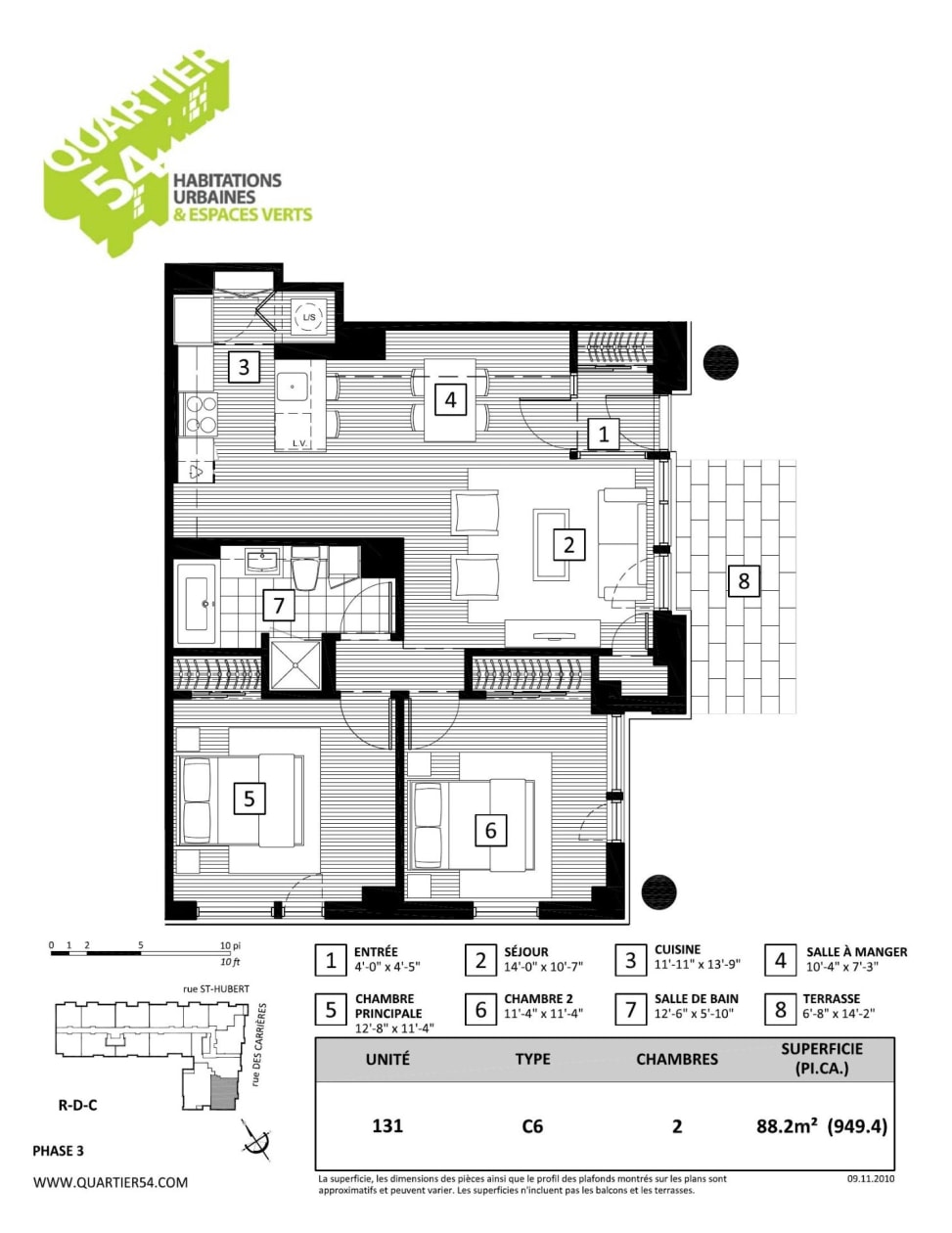 Plan — 761 Rue des Carrières, Montréal