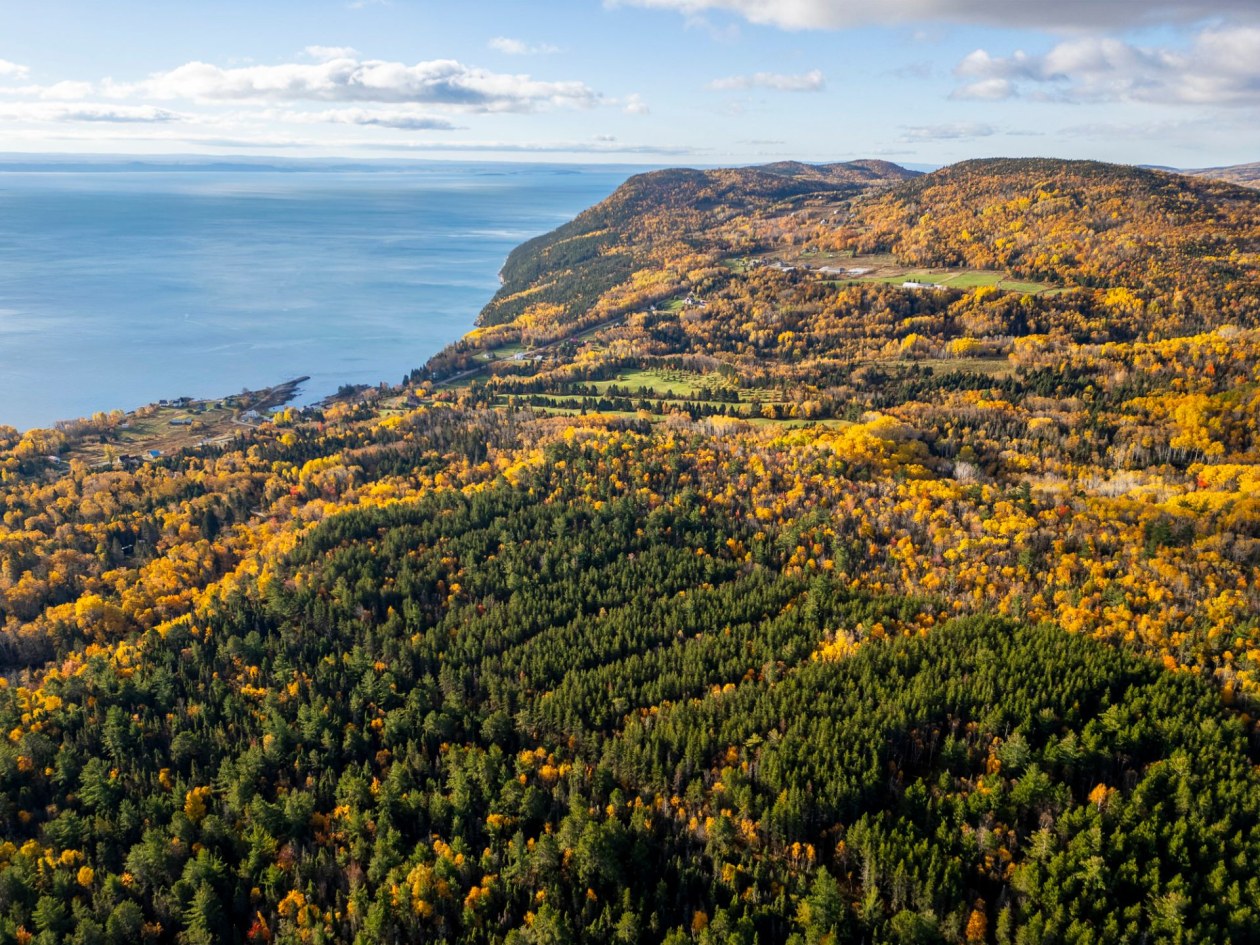 Photo aérienne — Ch. des Plateaux, Saint-Siméon