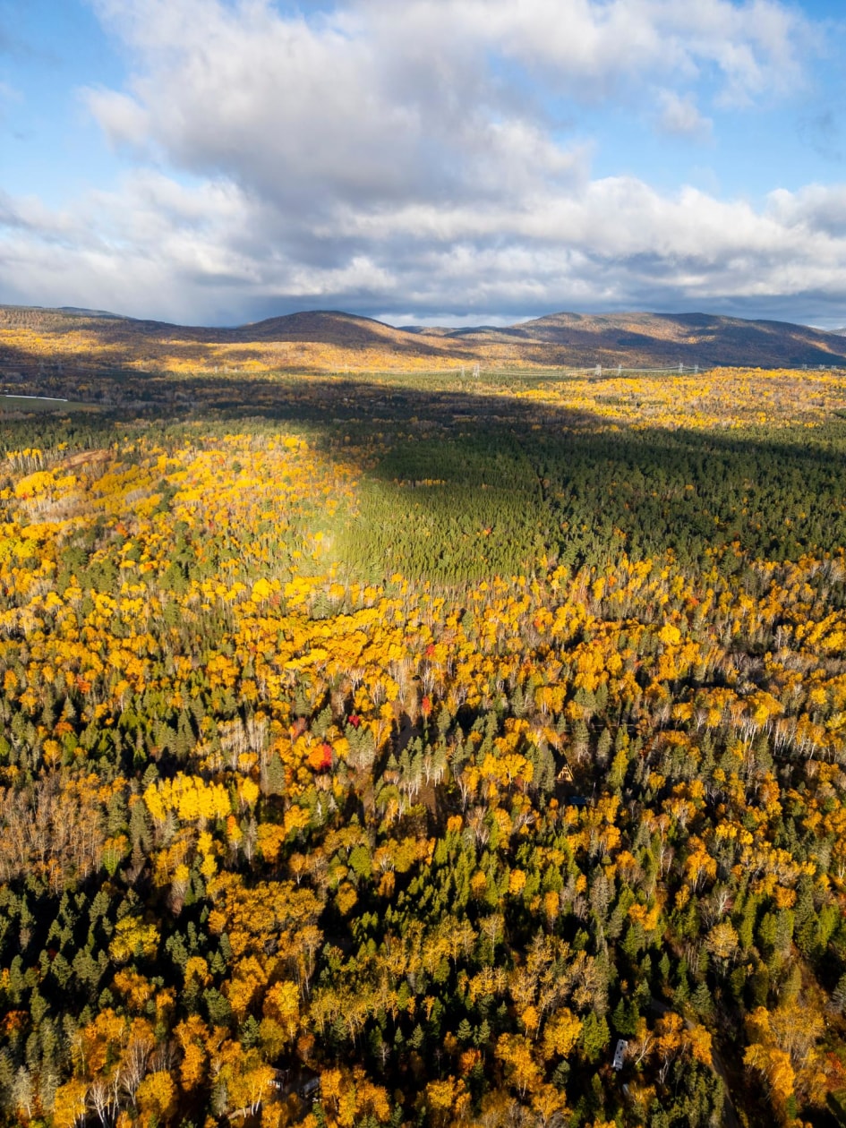 Photo aérienne — Ch. des Plateaux, Saint-Siméon