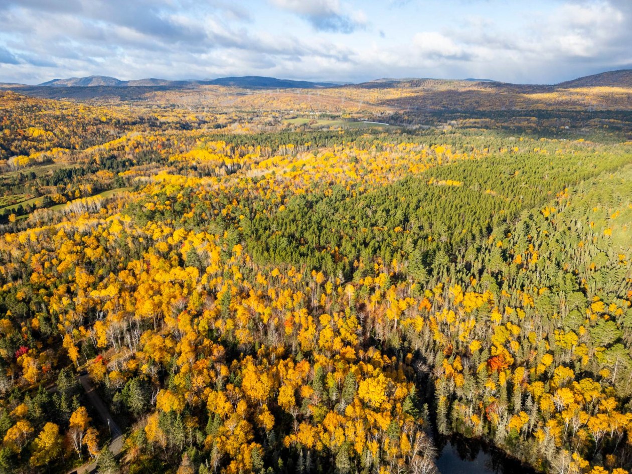 Photo aérienne — Ch. des Plateaux, Saint-Siméon
