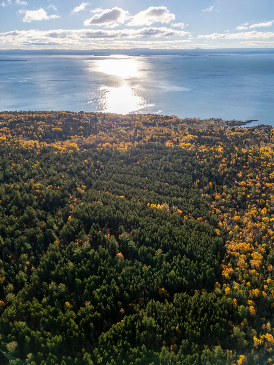 Photo aérienne — Ch. des Plateaux, Saint-Siméon