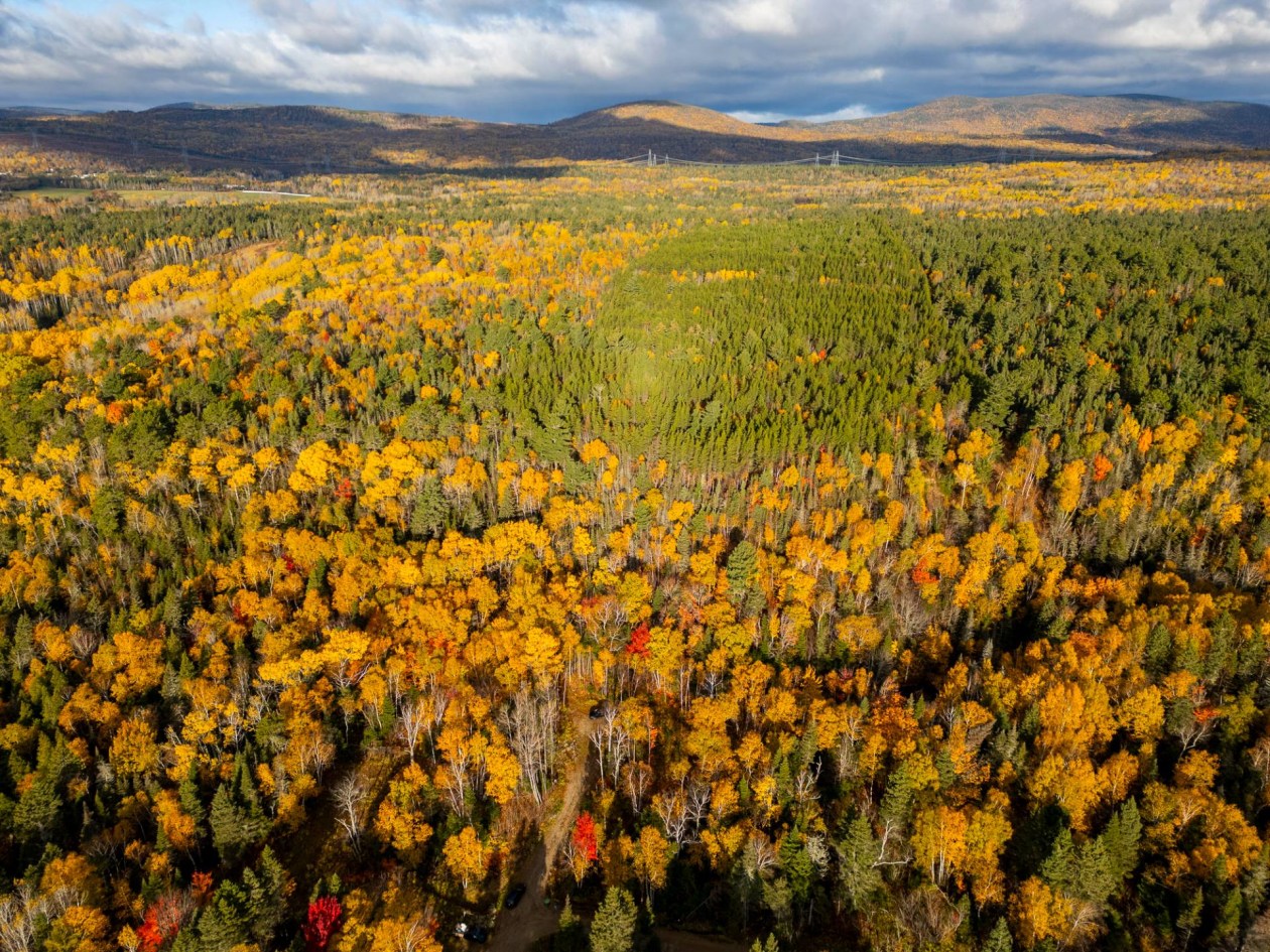 Photo aérienne — Ch. des Plateaux, Saint-Siméon