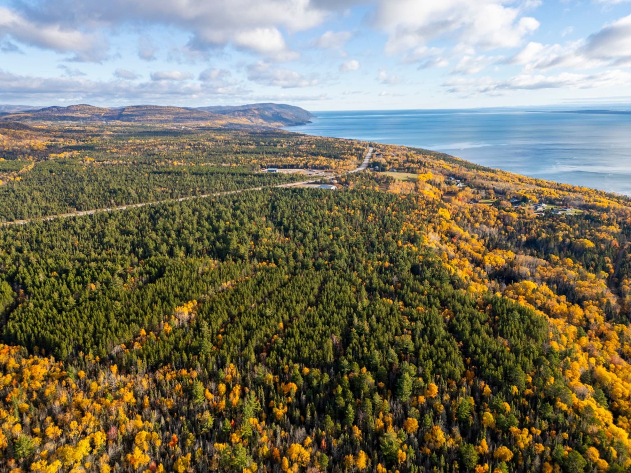 Photo aérienne — Ch. des Plateaux, Saint-Siméon
