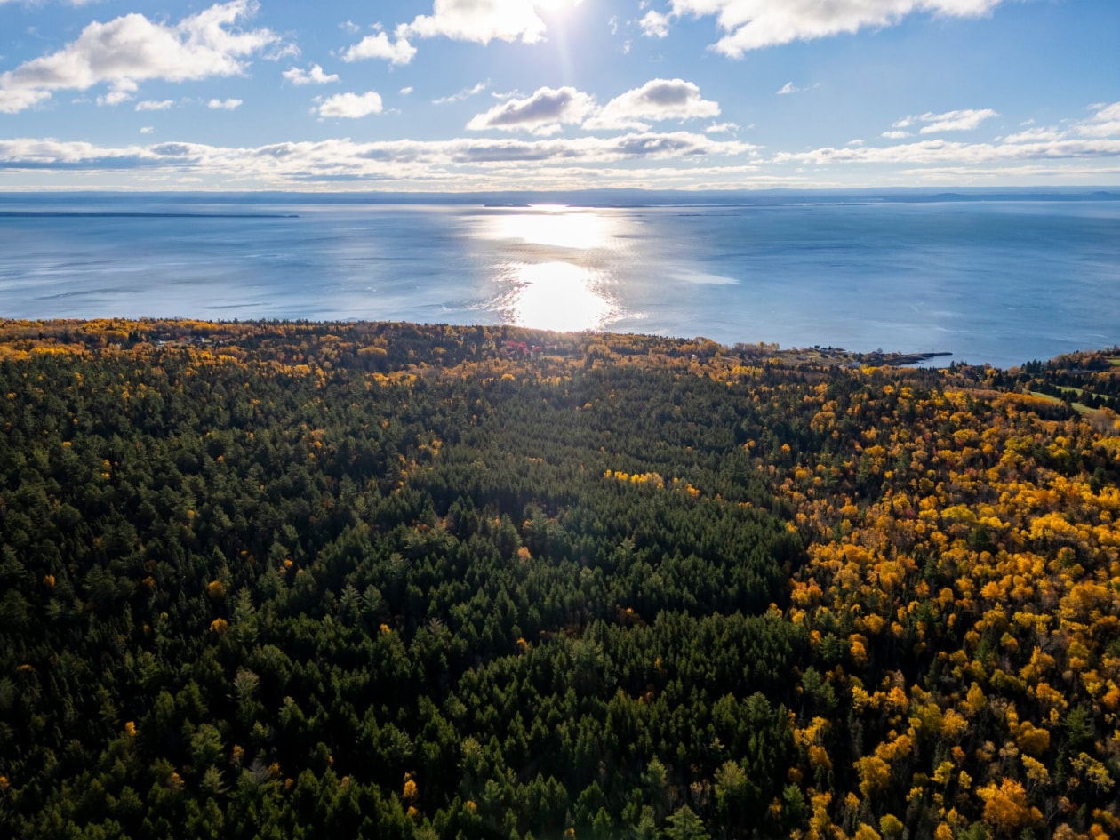 Photo aérienne — Ch. des Plateaux, Saint-Siméon