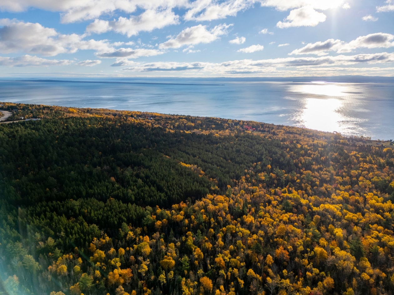 Photo aérienne — Ch. des Plateaux, Saint-Siméon