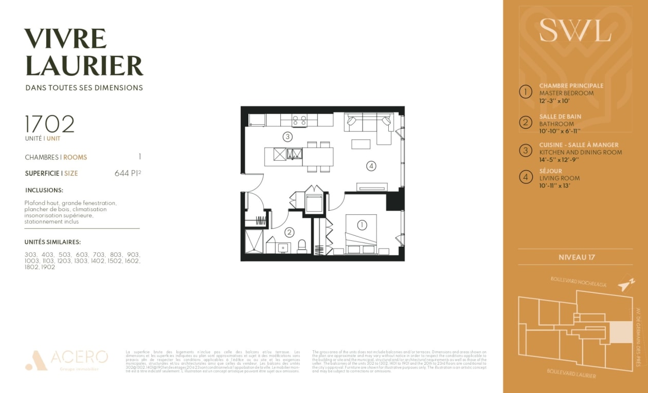 Plan — 1300 Av. de Germain-des-Prés, Québec