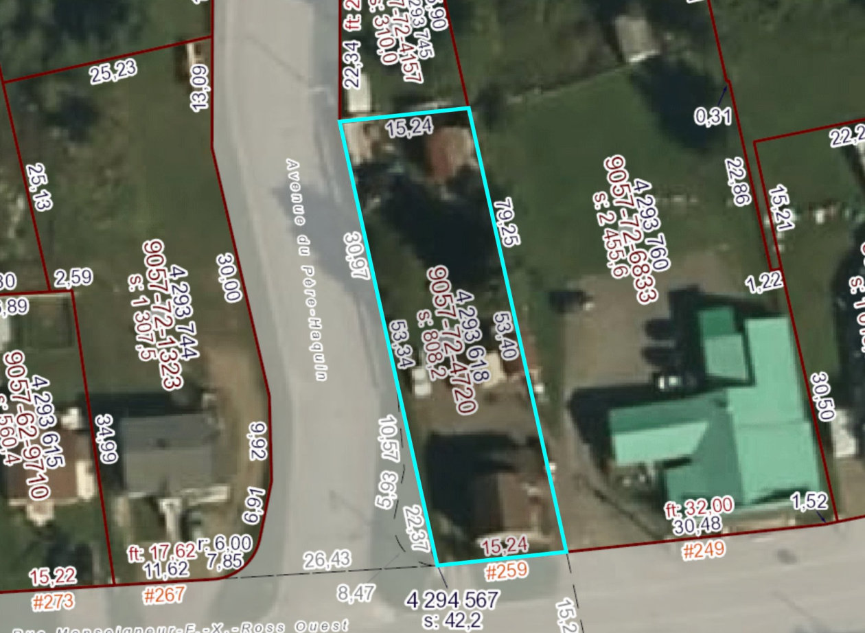 Plan — 259 Rue Monseigneur-Ross O., Chandler