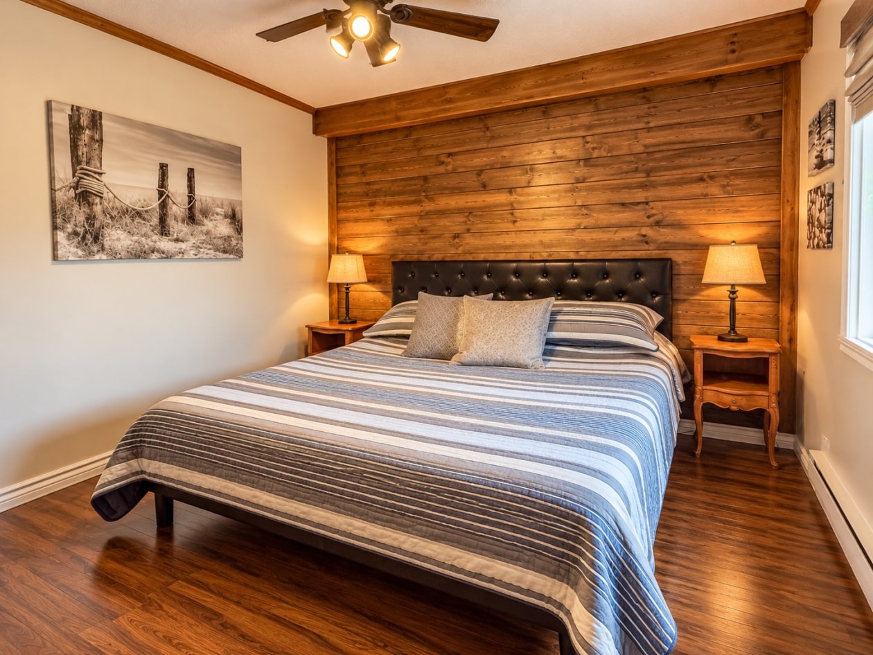 Chambre à coucher principale — 799 Route de Petit-Pabos, Grande-Rivière