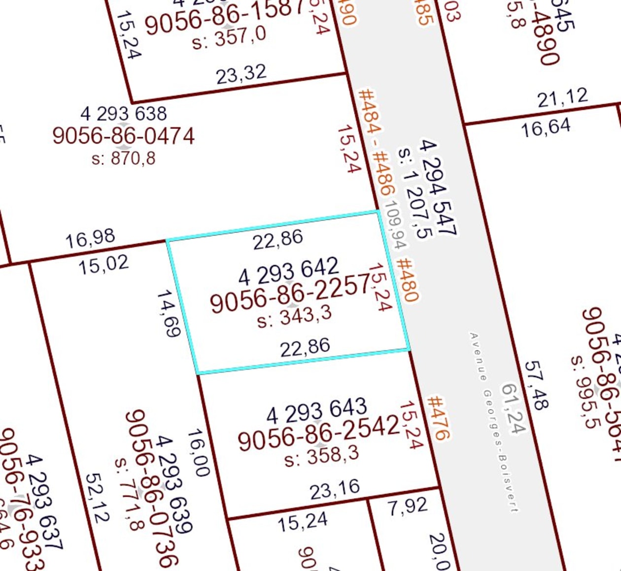 Plan — 480 Av. Georges-Boisvert, Chandler