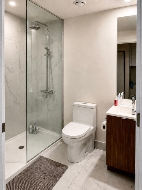 Salle de bains — 1200, Rue Crescent, 209, Montréal (Ville-Marie), H3G0G5, Montréal (Ville-Marie)