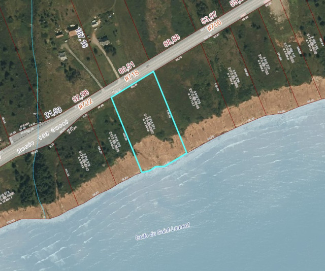 Plan — Route 132 O., Percé