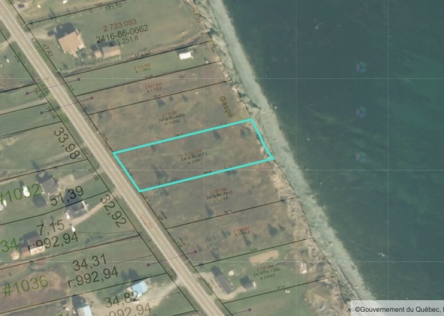 Plan — Boul. de Cap-des-Rosiers, Gaspé