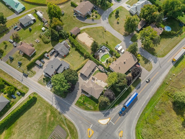 Photo aérienne — 1505 - 1507 Ch. St-Dominique, Les Cèdres
