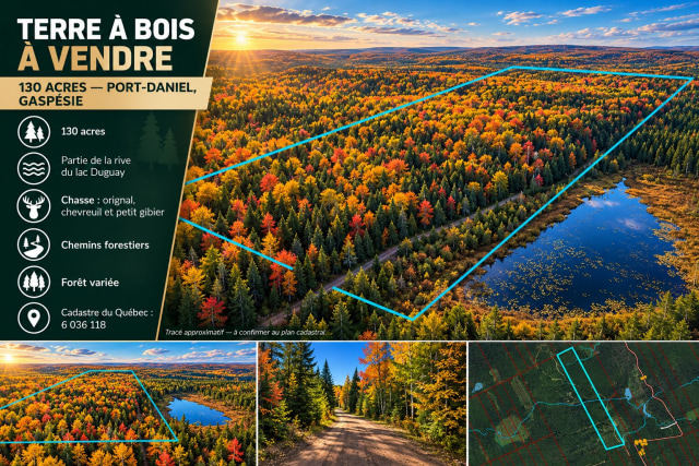 Vue d'ensemble — Route Lebrun, Port-Daniel/Gascons