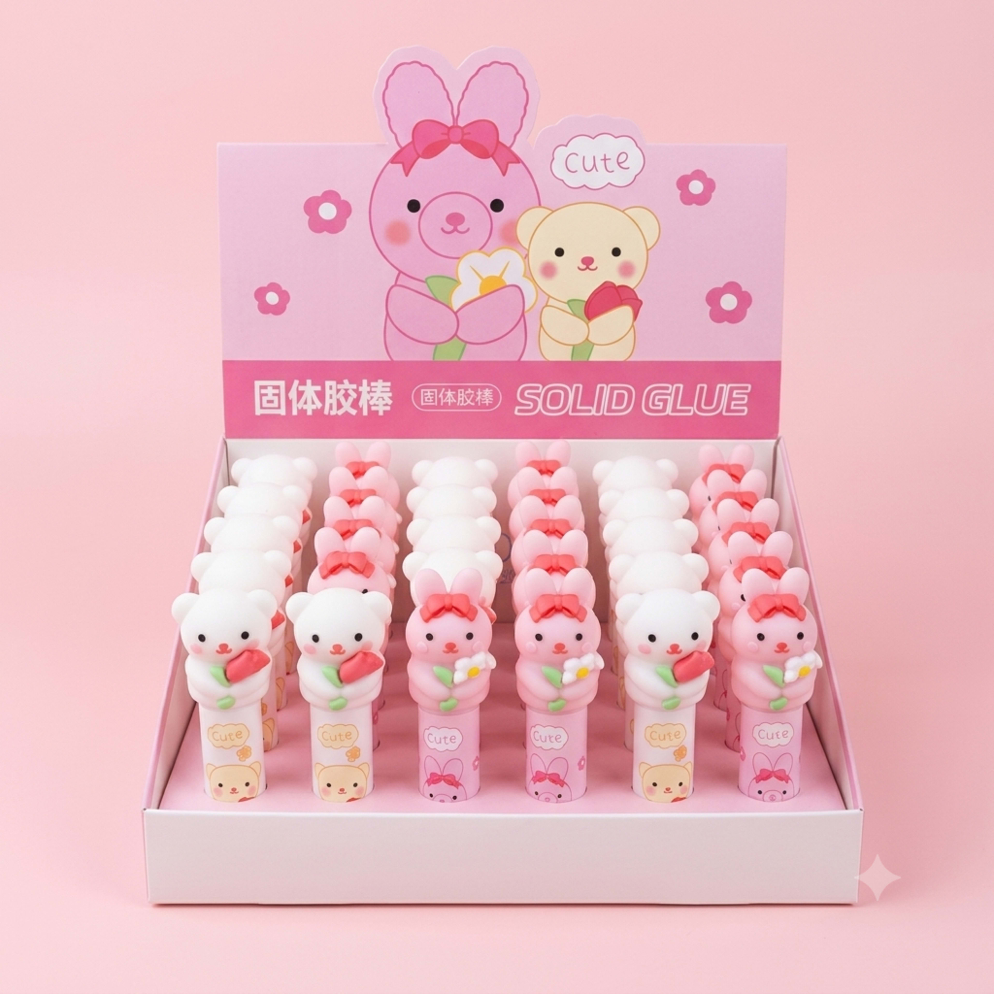 Pink Plastic Solid Glue