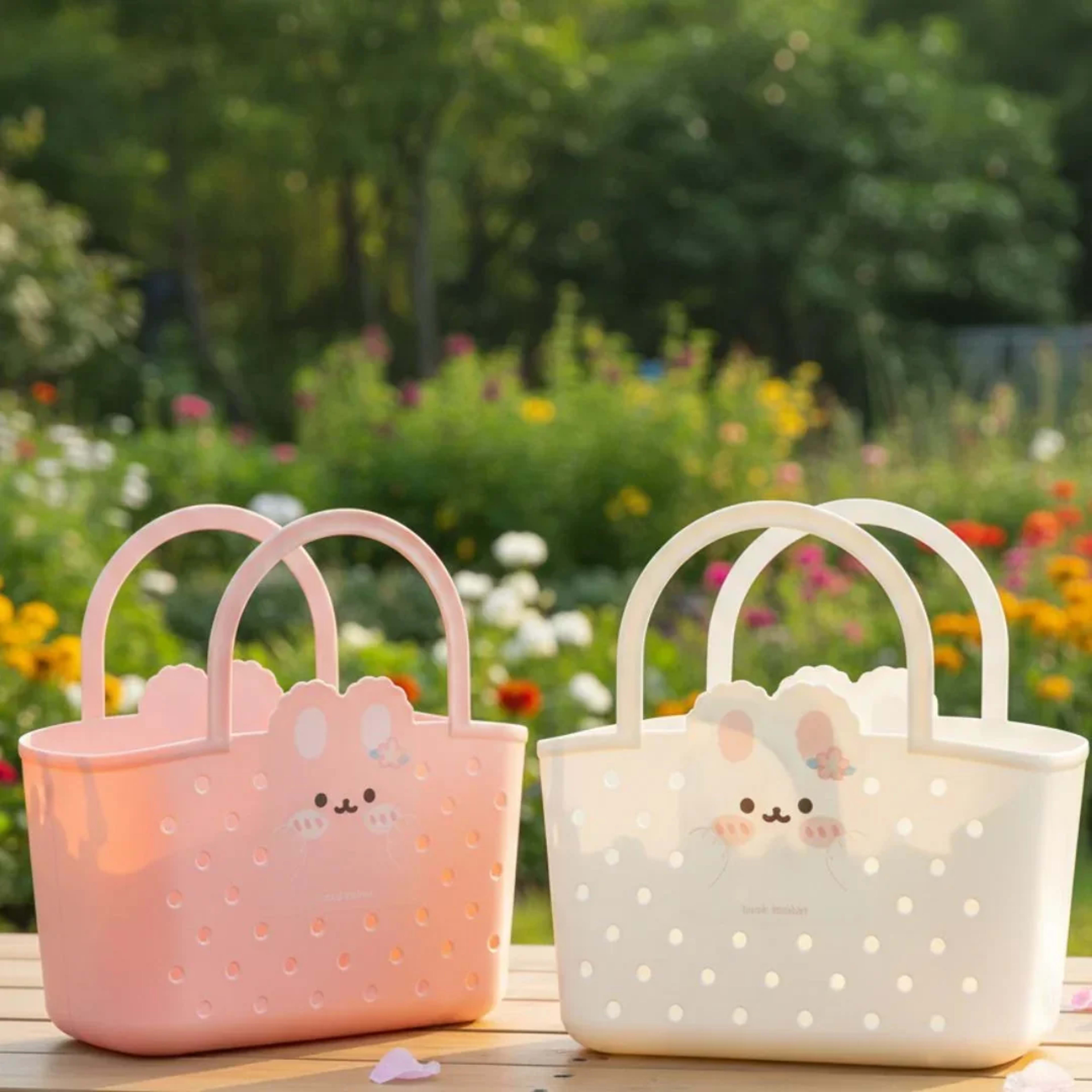 Cute Bunny Storage Basket for Kids