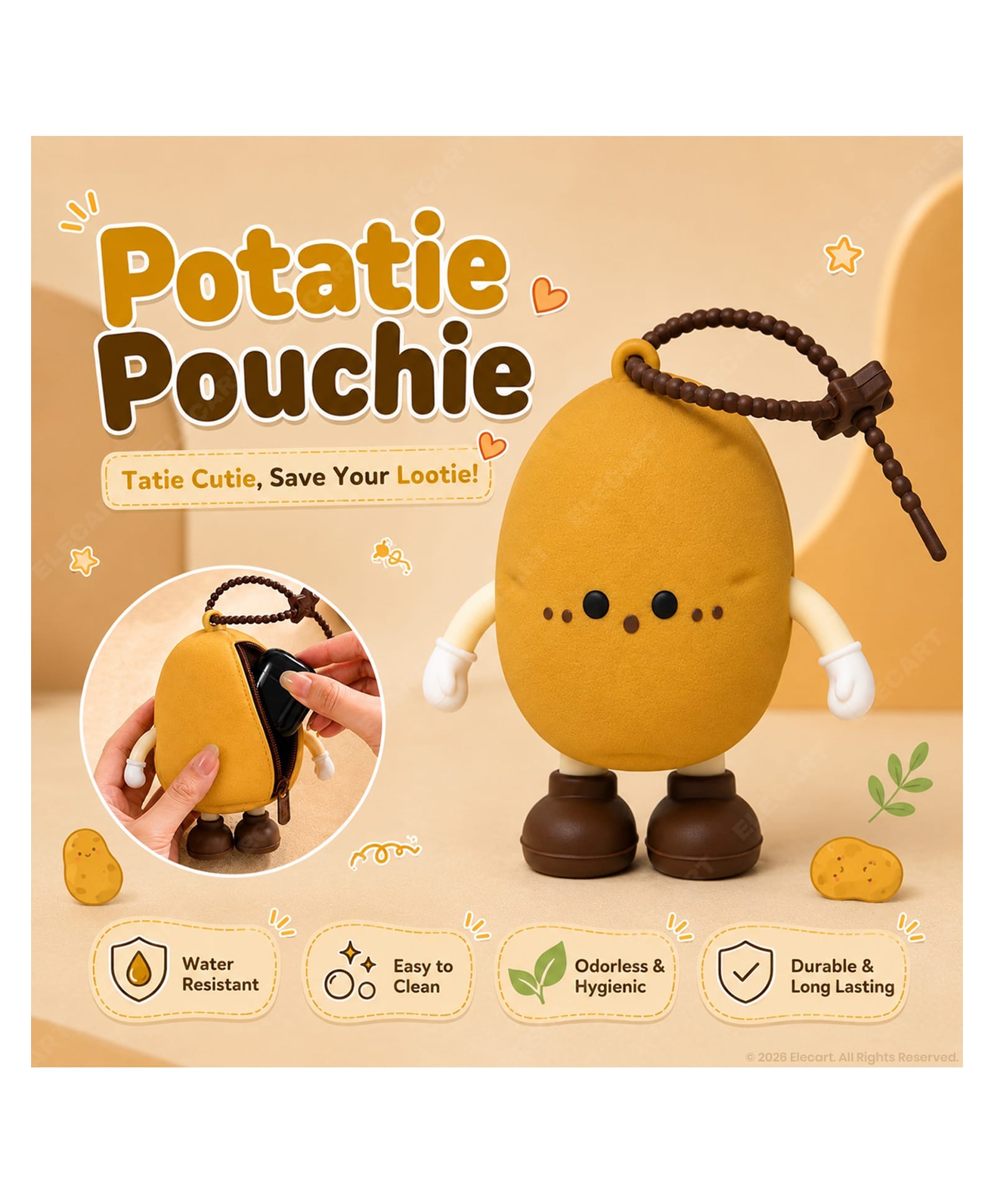 Potato Shaped Crossbody Bag