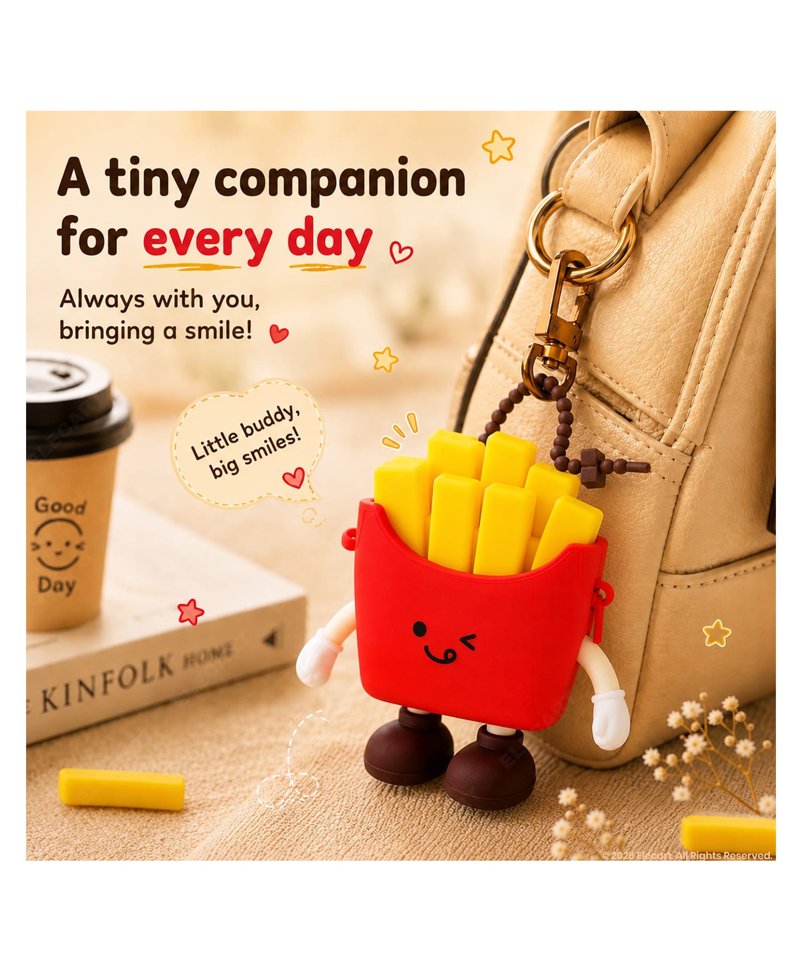 Cute Fries Silicone Coin Purse