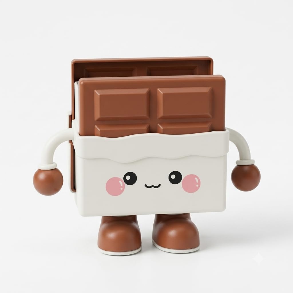 Cartoon Face | Kawaii Desk Organizer for Pens, Pencils & Scissors | Decorative Desktop Storage Box for Office, Study Table & Kids Room
