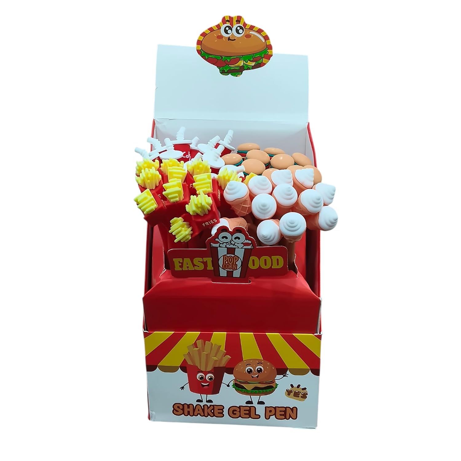 French Fries, Burger, Ice Cream Shapes, Pack of 6, Birthday Return Gift for Kids