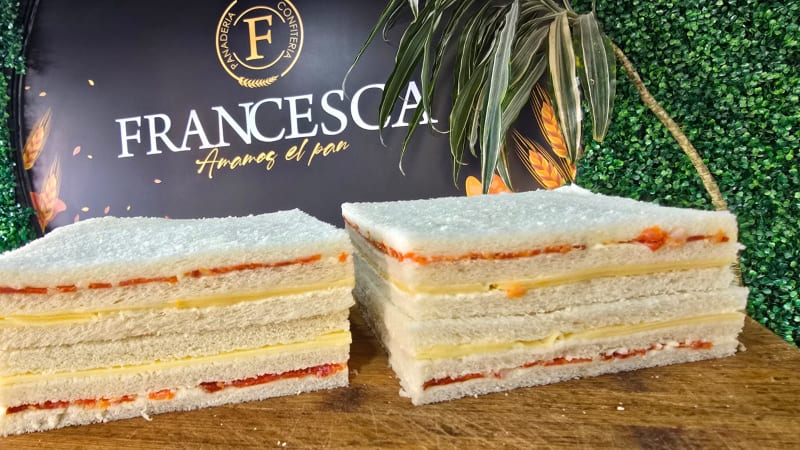 Miga de jamón y queso