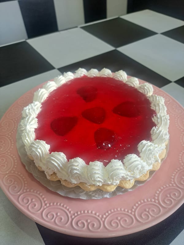 Tarta de gelatina rodonda