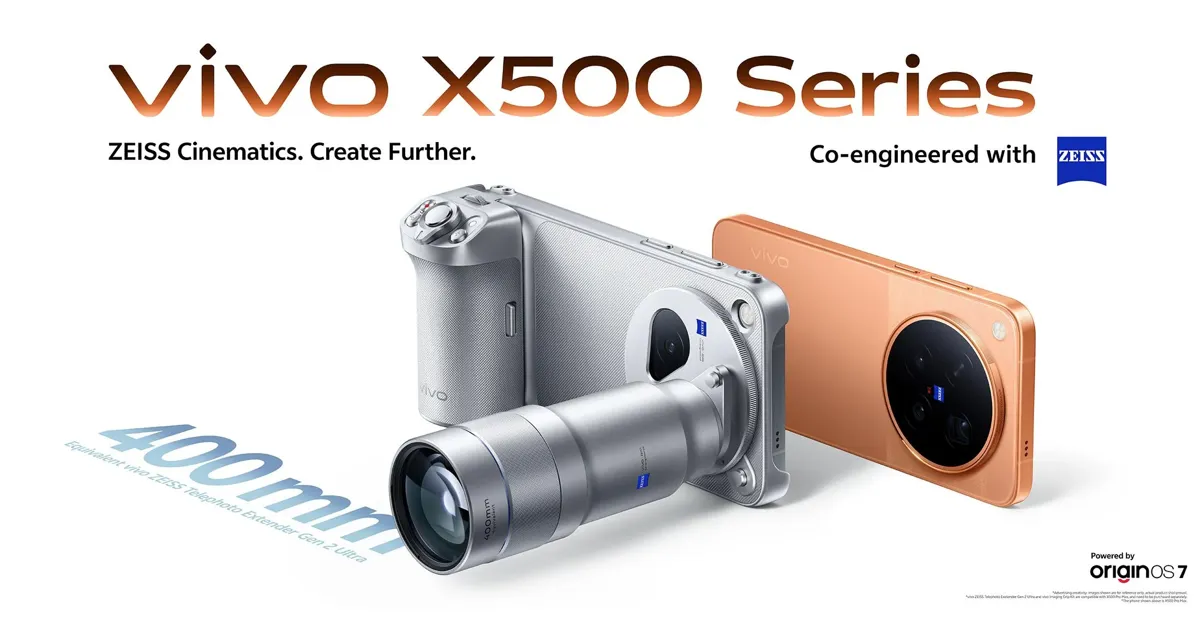 ویوو X500 پرو مکس با دامنه دینامیکی ۱۷ استاپ و اسلوموشن 4K240 معرفی شد