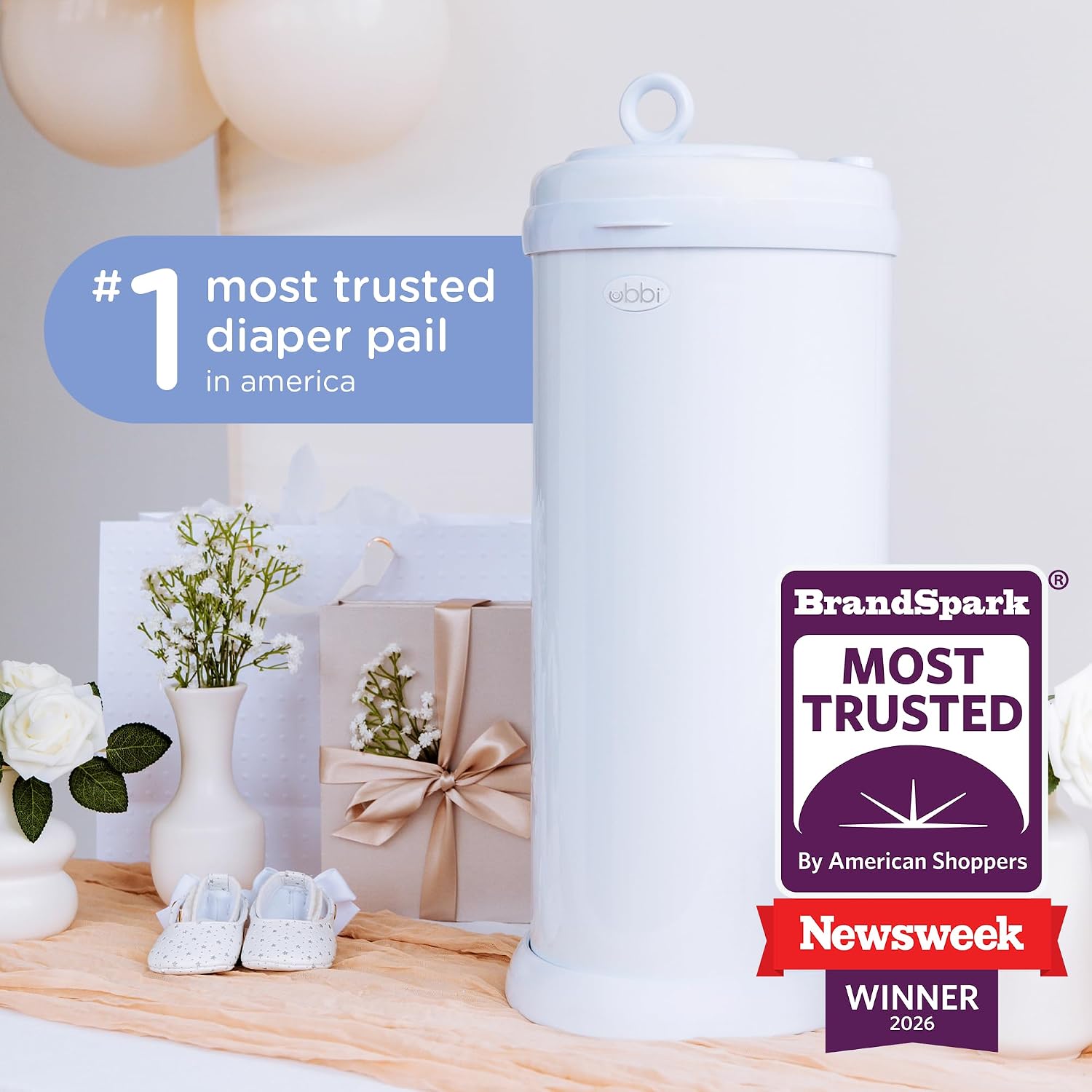 Ubbi Stainless Steel Diaper Pail