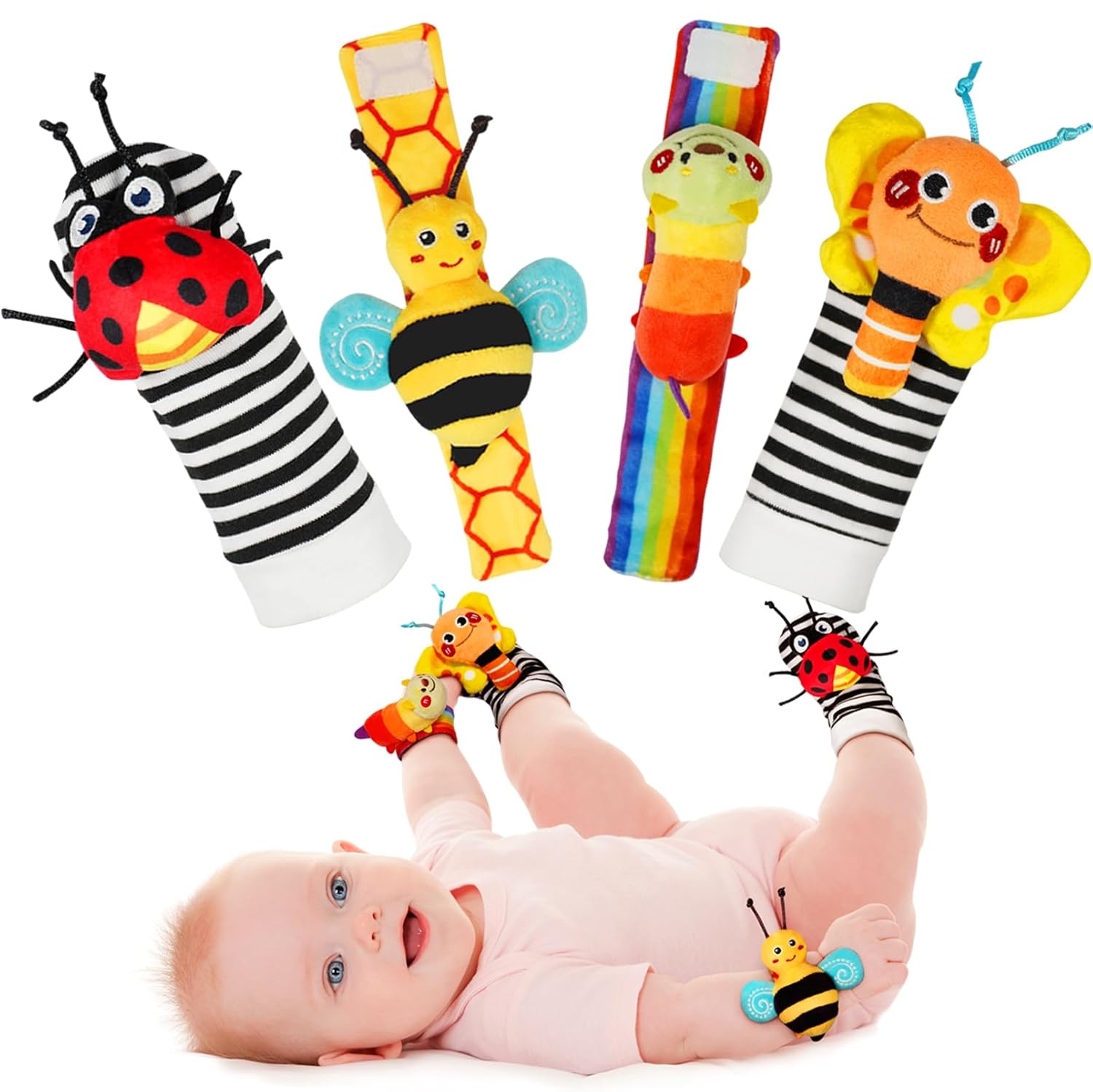 INFINNO Wrist Rattles & Foot Finder Socks
