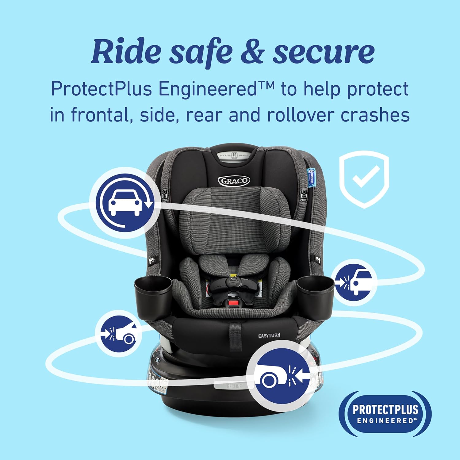 Graco EasyTurn 360 2-in-1 Rotating Convertible Car Seat