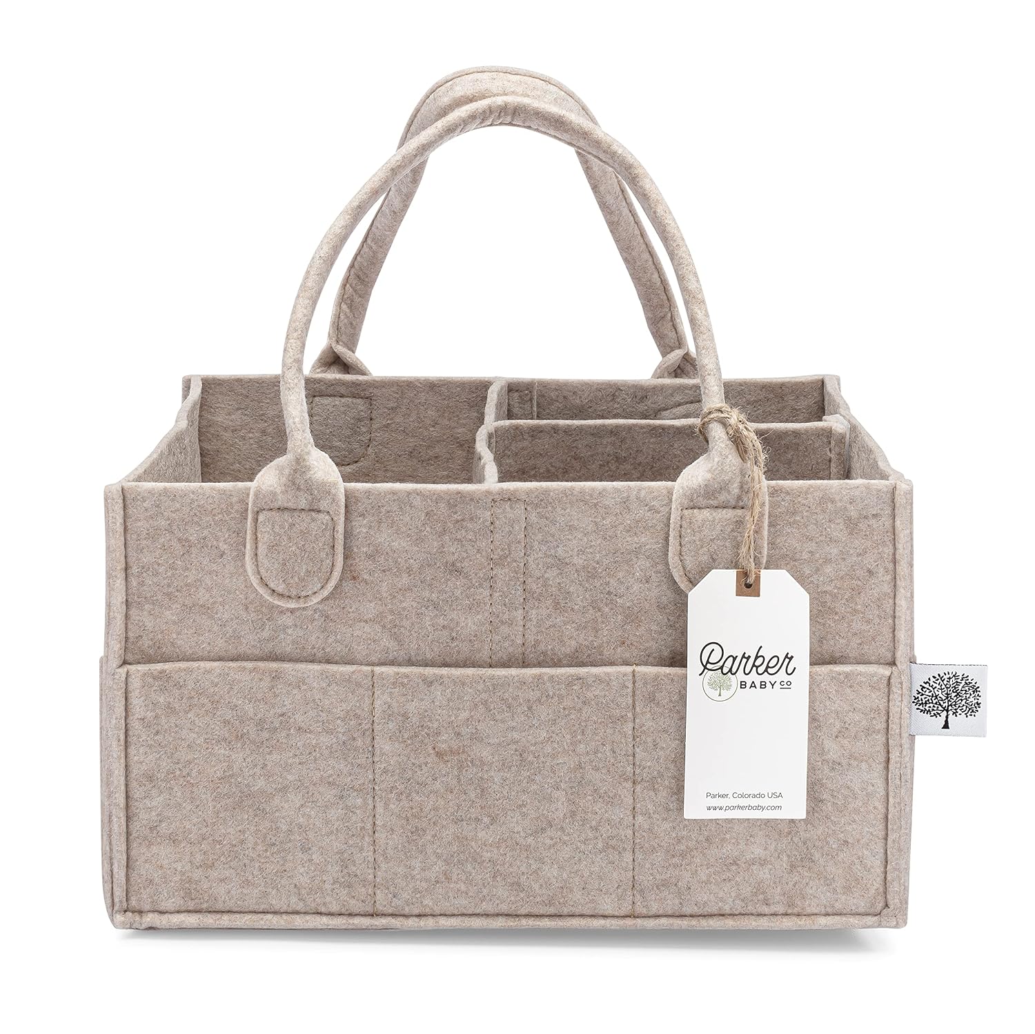 Parker Baby Co. Diaper Caddy Organizer – Oatmeal