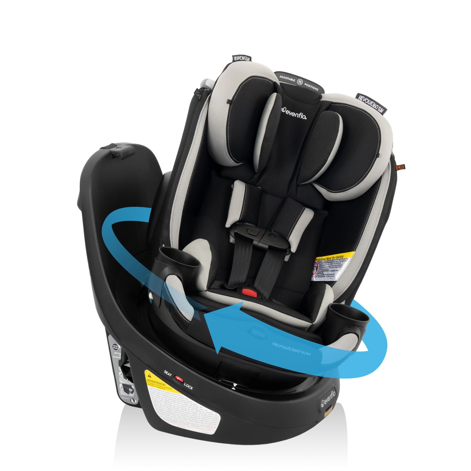 Evenflo Revolve360 Slim 2-in-1 Rotating Convertible Car Seat
