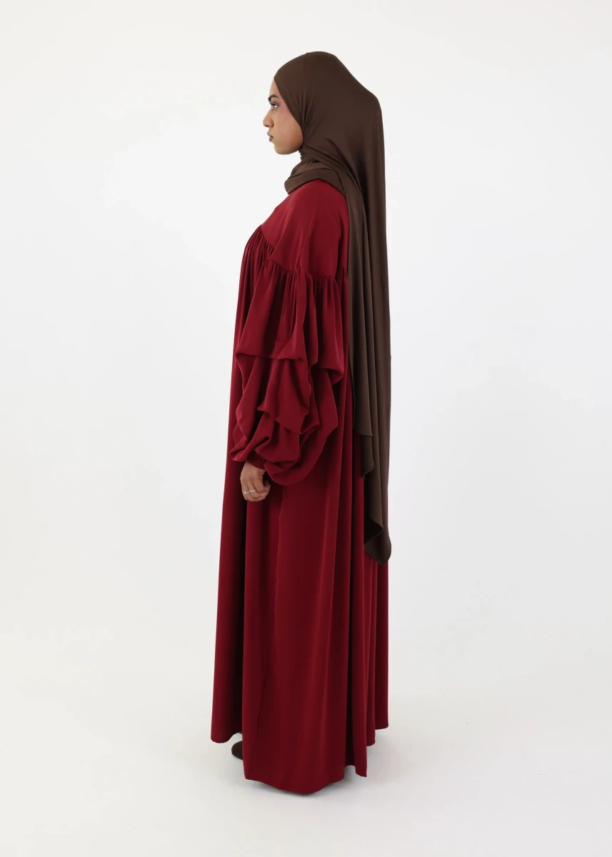 Abaya Abir – Burgunday - Ina Collection — image 2