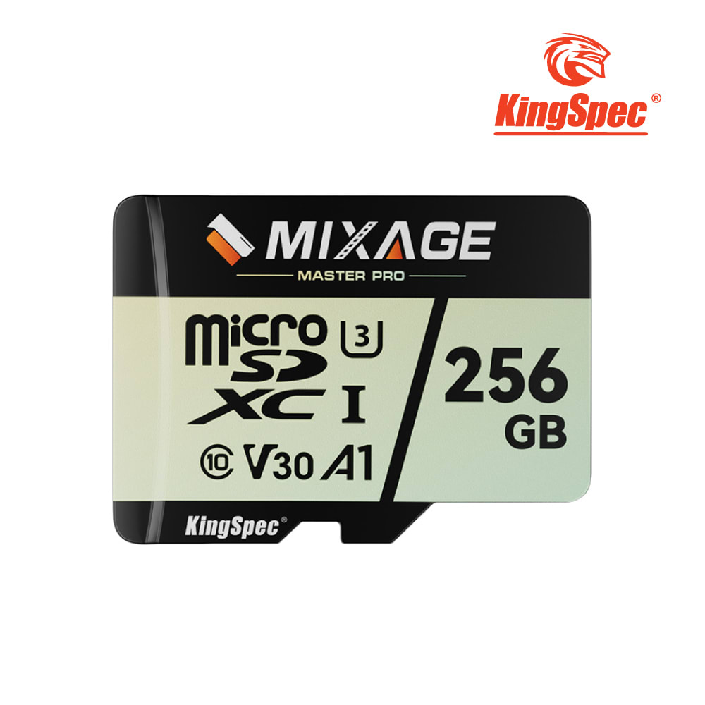 KingSpec 256GB MicroSDXC UHS-I V30 Class 10 Memory Card