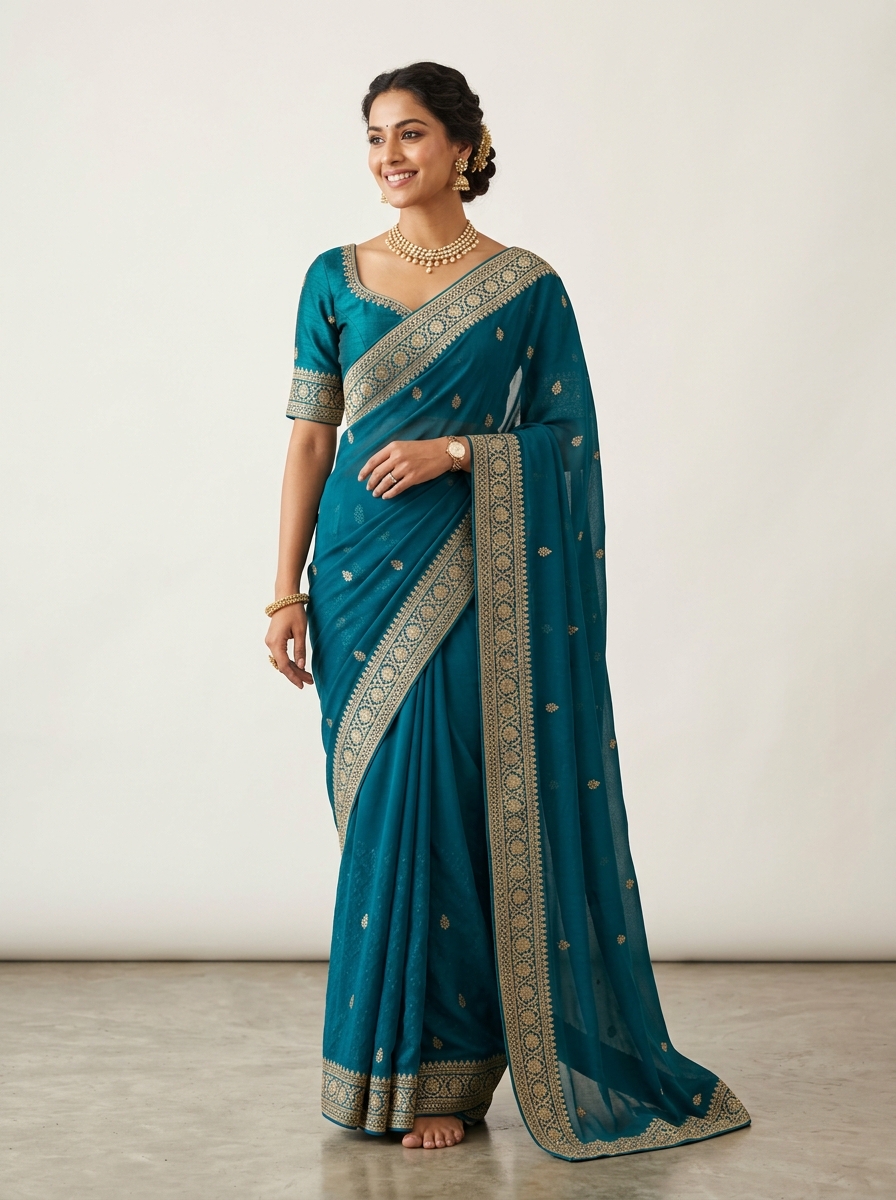 Georgette Designer Saree
