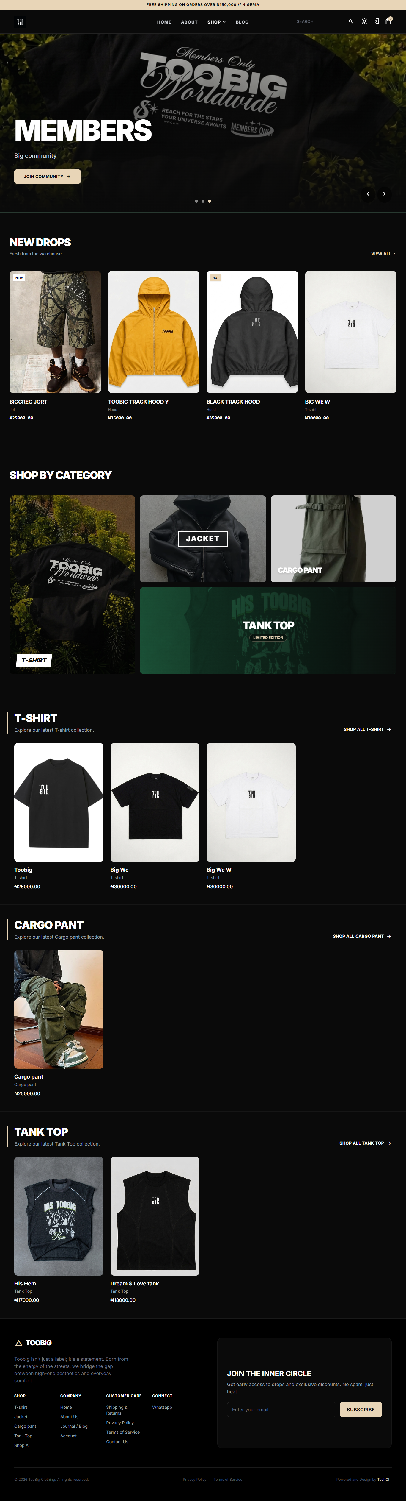 Ecommerce Website (Toobig)