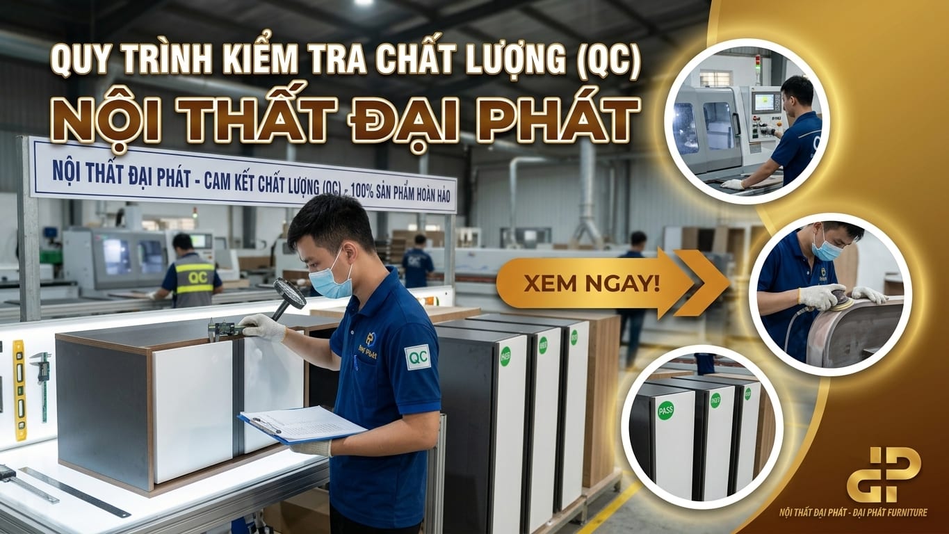 Kiểm tra chất lượng (QC) trong sản xuất nội thất là gì?