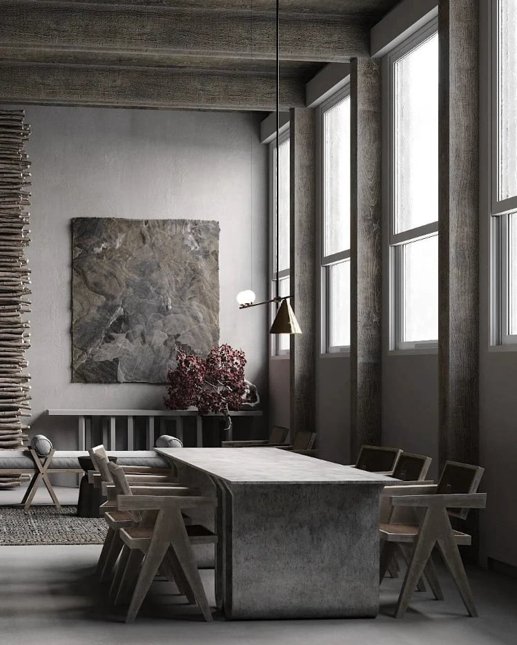 Mẫu Nội Thất Nhà Phố_Wabi sabi - ảnh 2