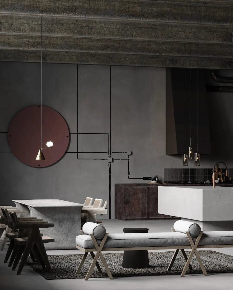 Mẫu Nội Thất Nhà Phố_Wabi sabi