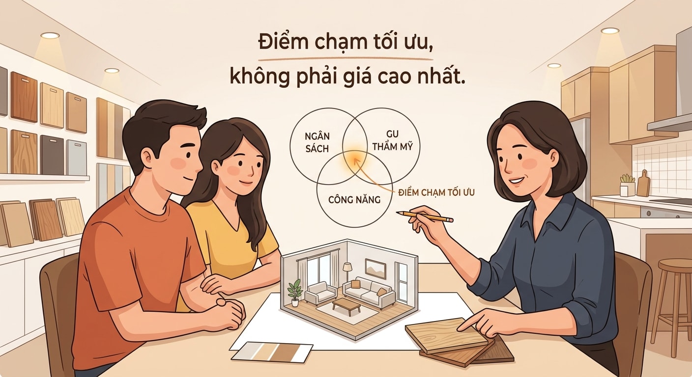 Vì sao Đại Phát không mặc định tư vấn vật liệu đắt nhất?