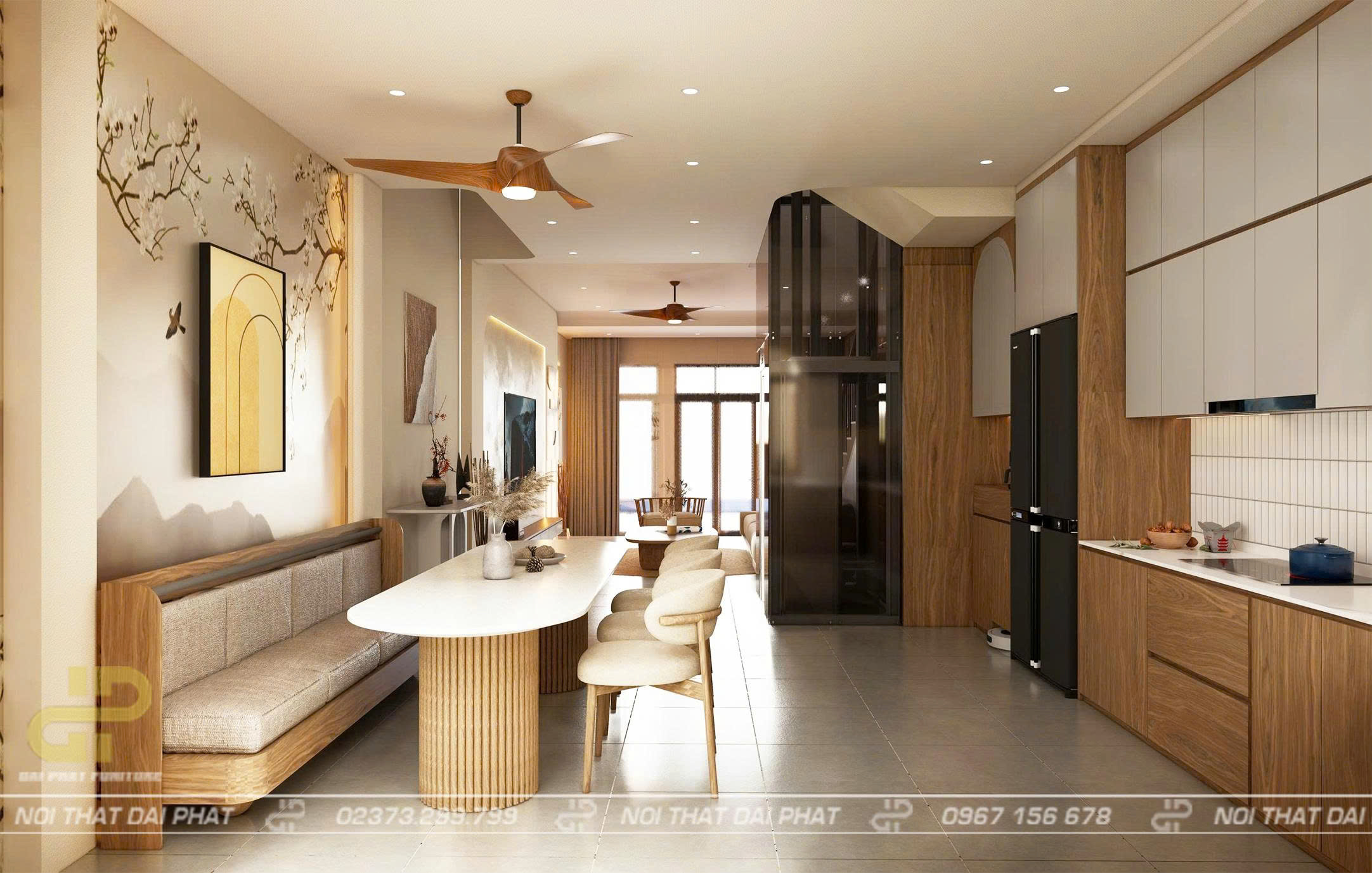 Mẫu Nội Thất Nhà Phố_Hiện Đại (HD006) - ảnh 4