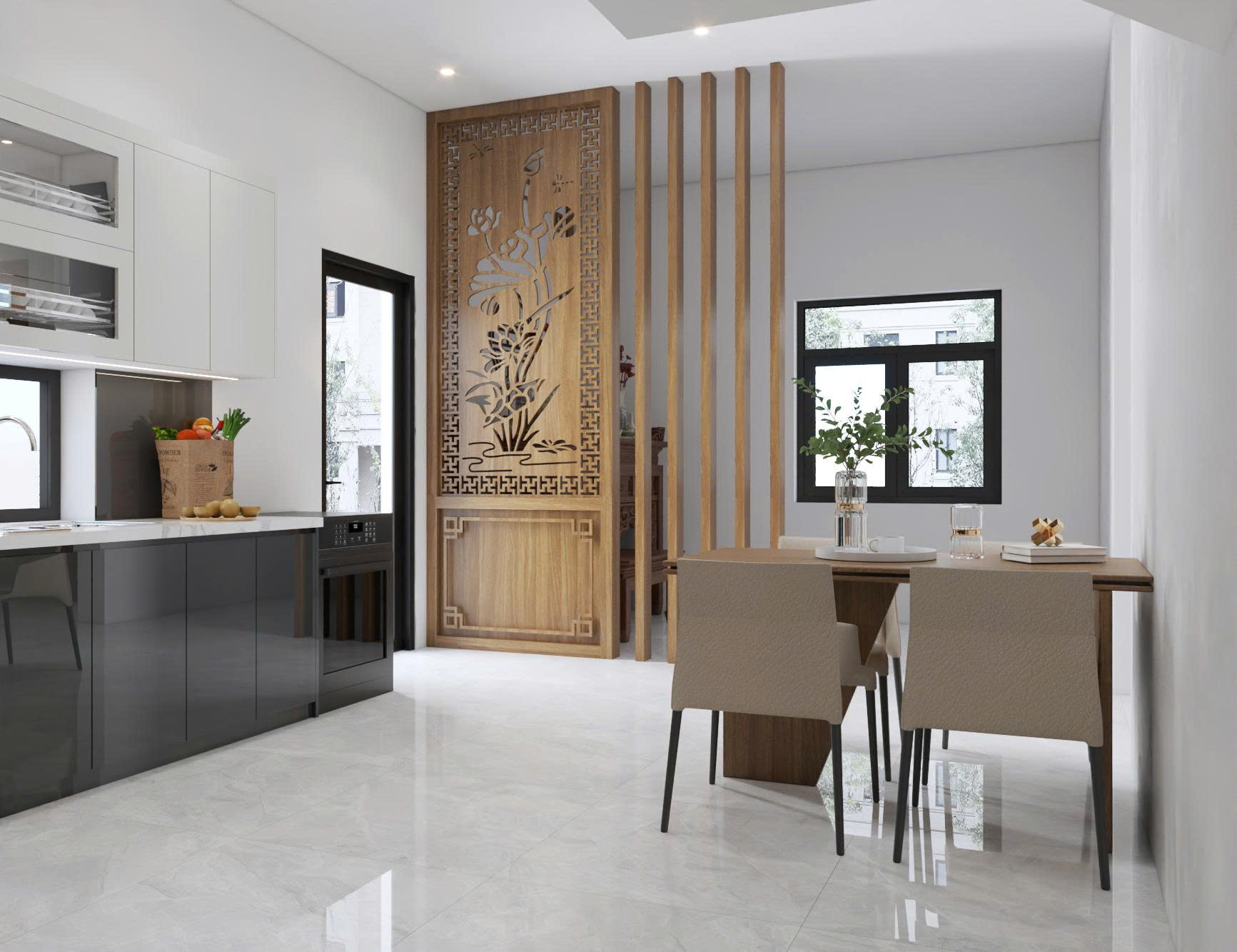 Mẫu Nội Thất Nhà Phố_Hiện Đại (HD002) - ảnh 4