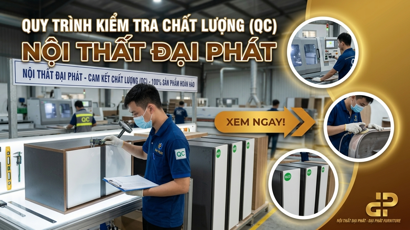Kiểm tra chất lượng (QC) trong sản xuất nội thất là gì?