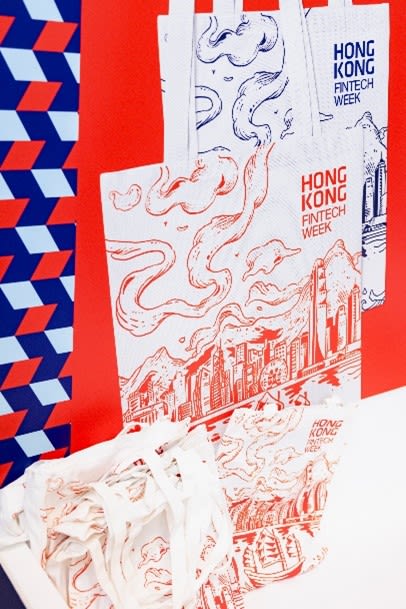 Flyers at event in Hong Kong