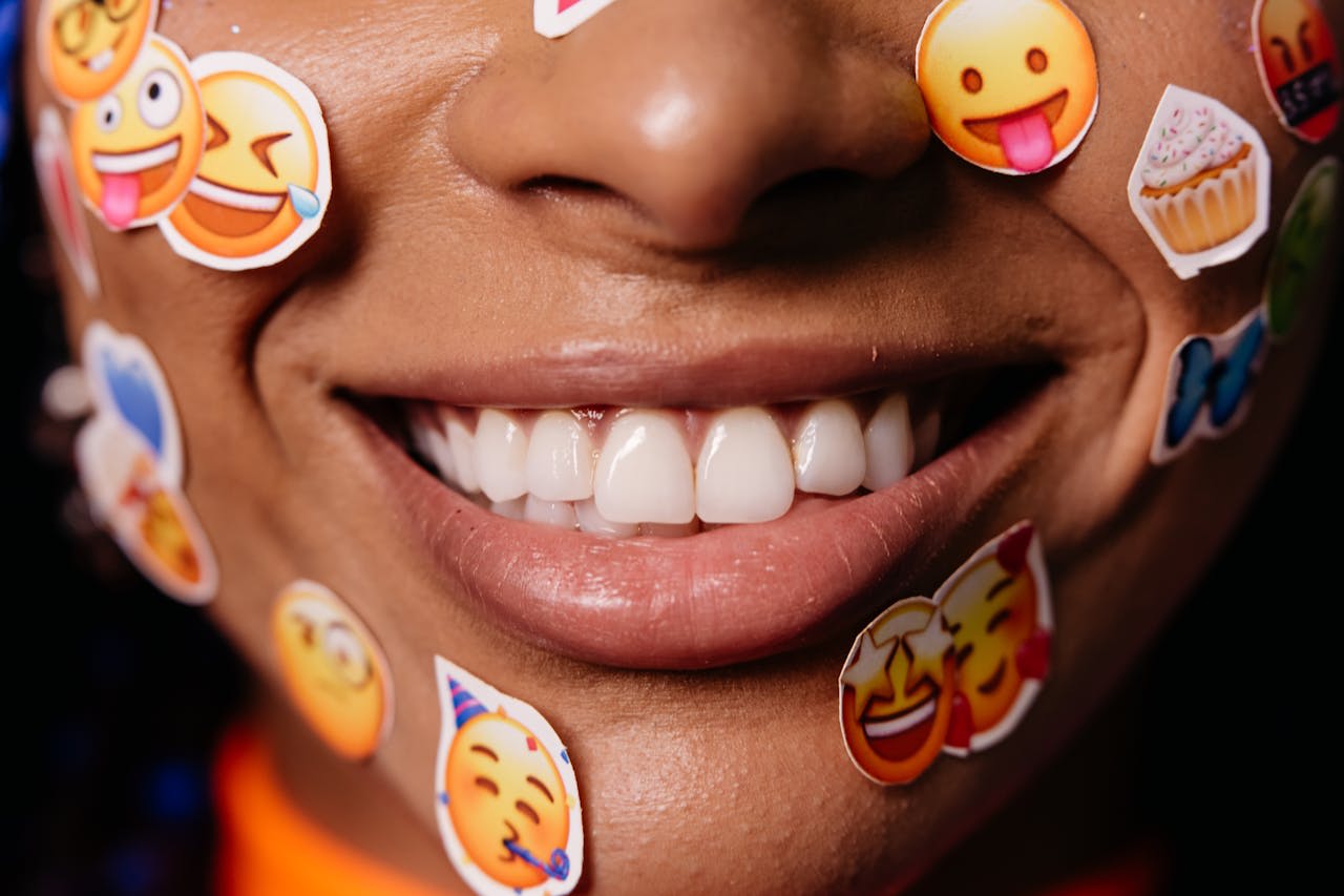 Photo by Pavel Danilyuk: https://www.pexels.com/photo/person-with-stickers-on-her-face-8638620/ 