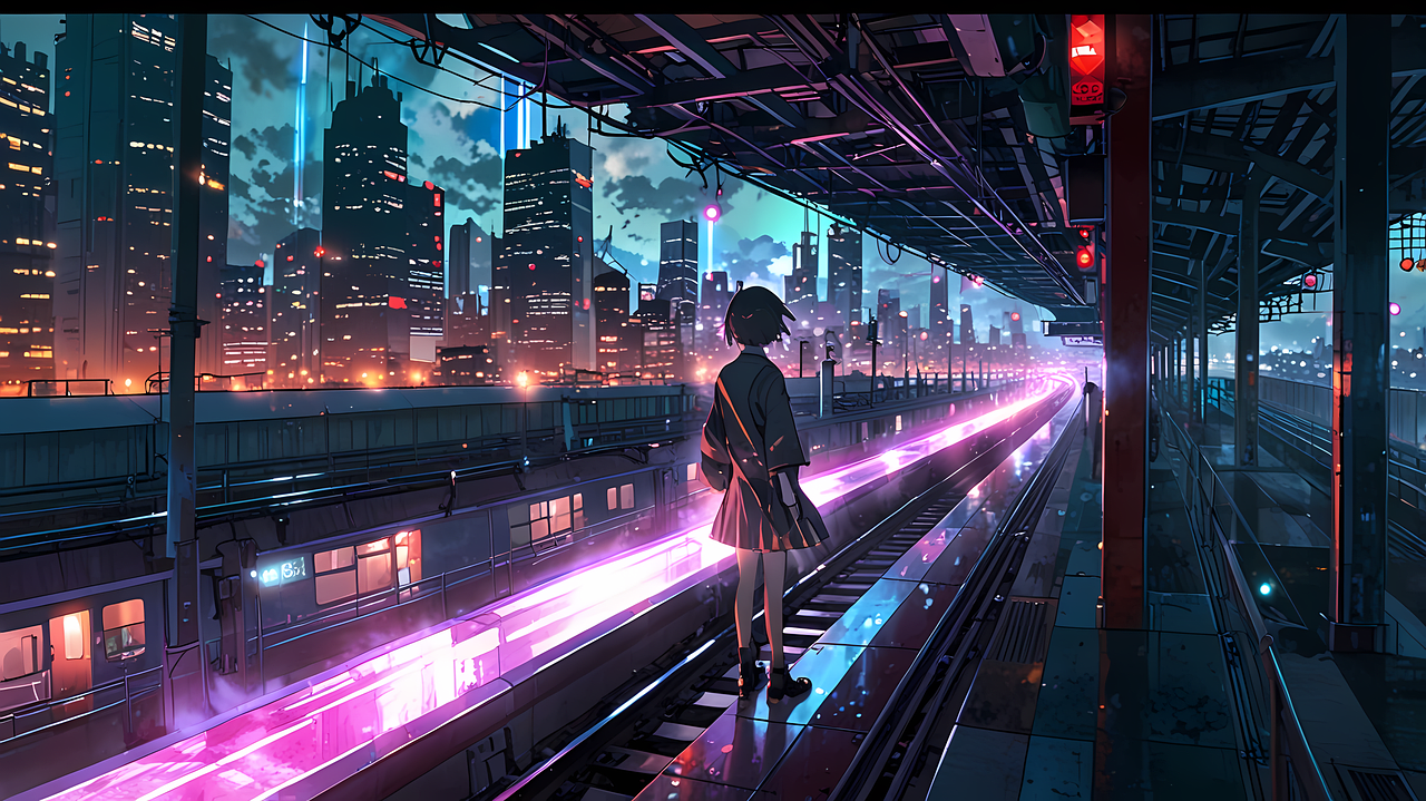 Photo by Archipix on Pixabay https://pixabay.com/illustrations/metro-transport-girl-night-city-8828747/ 
