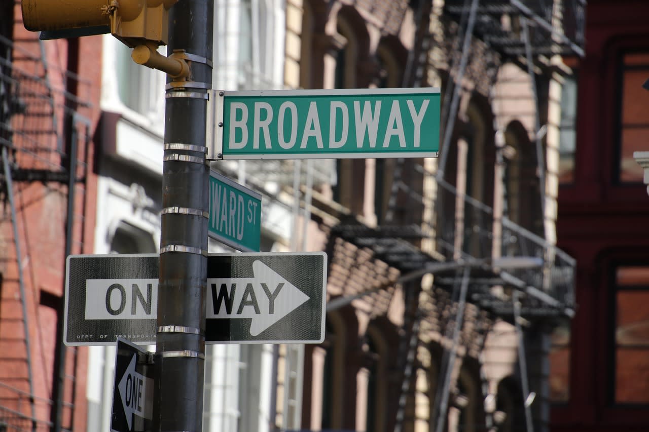 https://pixabay.com/photos/new-york-broadway-street-sign-7587268/ Photo by ChristophBirken on Pixabay